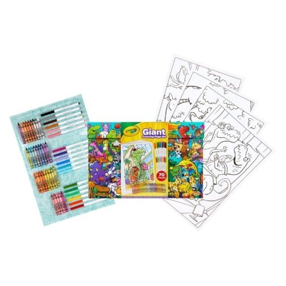 BNWT ๐ Crayola Giant Coloring Page Art Set - 80 - Picture 6 of 9